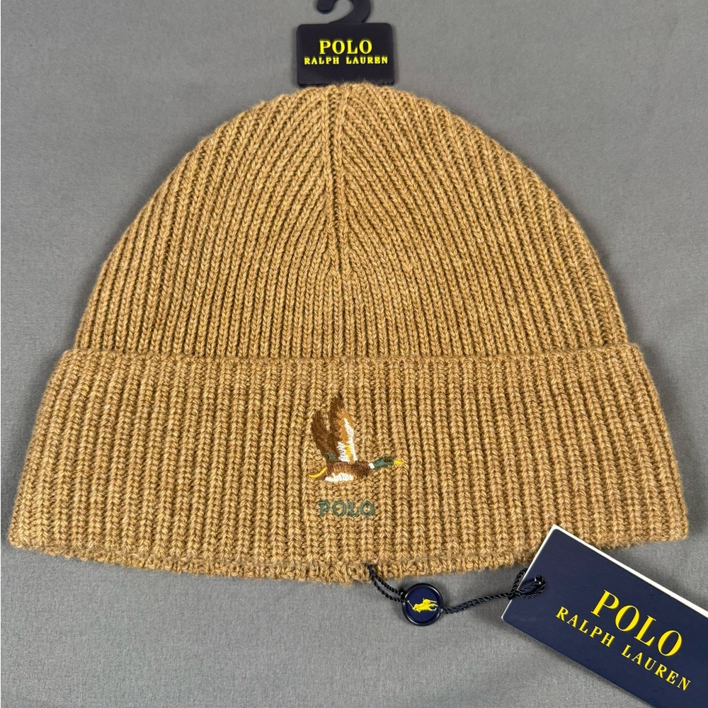 Polo by Ralph Lauren Knit Mallard Duck Sportsman outdoors Beanie